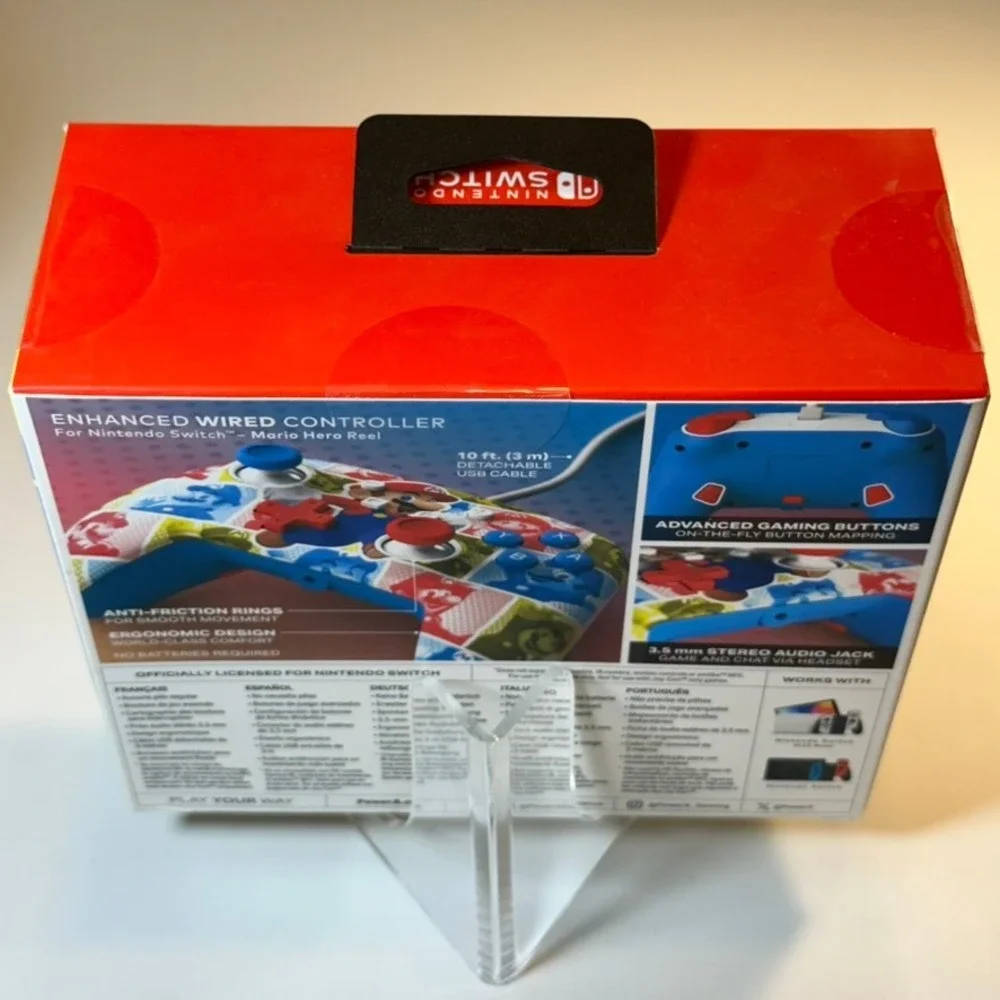 Nintendo Switch Enhanced‎ Wired Controller Mario Hero Reel PowerA